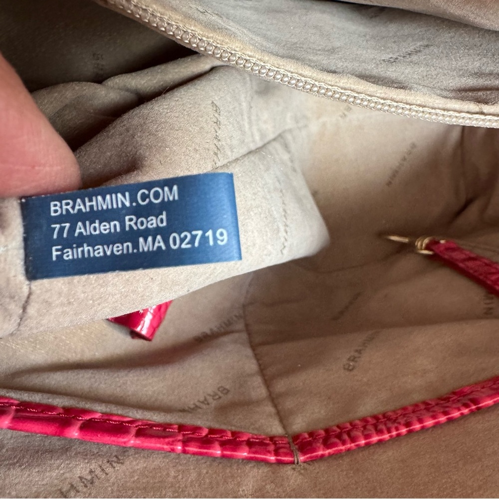 Brahmin Duxbury Satchel Bag Pink/Coral - Picture 10 of 17